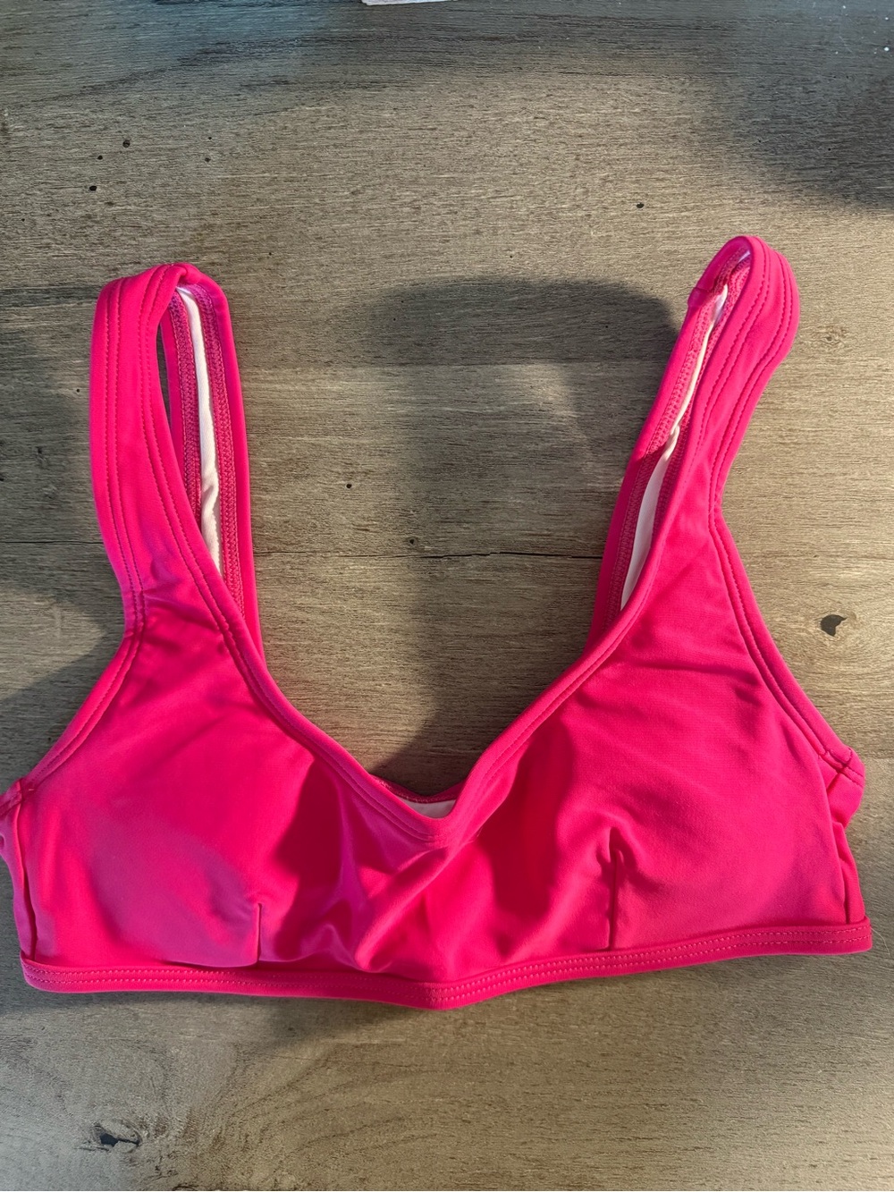 NWT Halara Hot Pink Padded Bikini Swim Top XXS